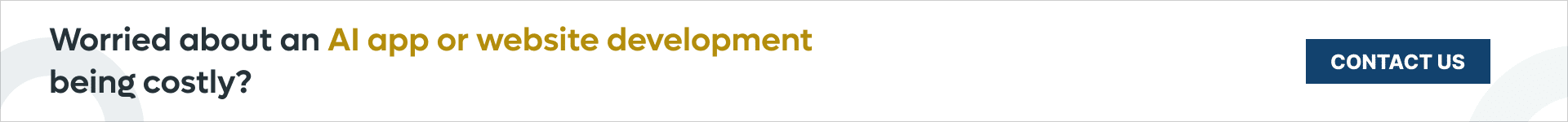 Worried about an AI app or website development being costly_